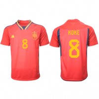 Španielsko Koke #8 Domáci futbalový dres MS 2022 Krátky Rukáv